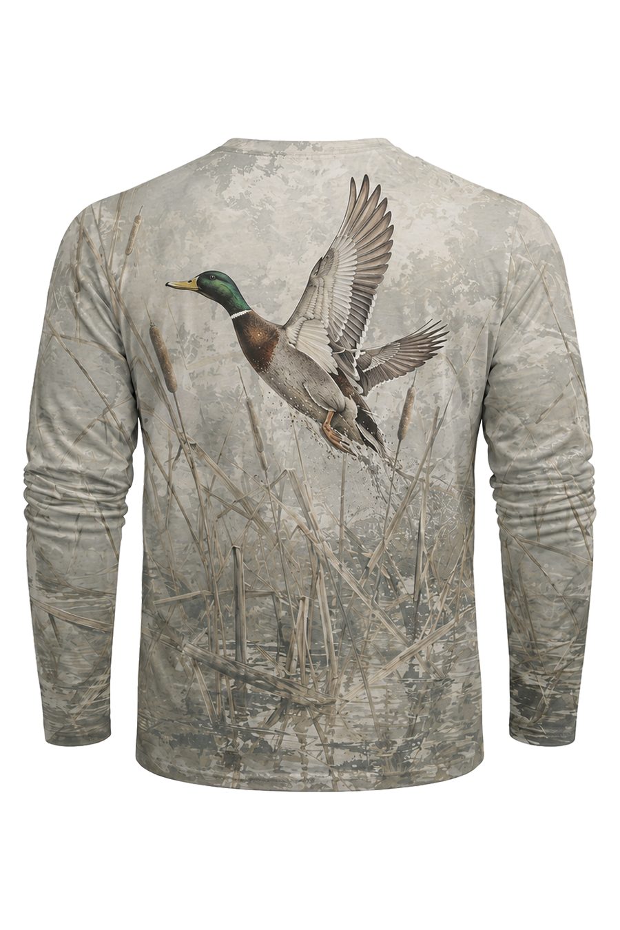 Performance Hunting Long Sleeve - Cattail Marsh Mallard Takeoff - TBT380 image 5