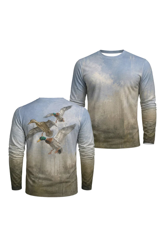 Performance Hunting Long Sleeve - Skybound Mallard Flock - TBT381 image 1
