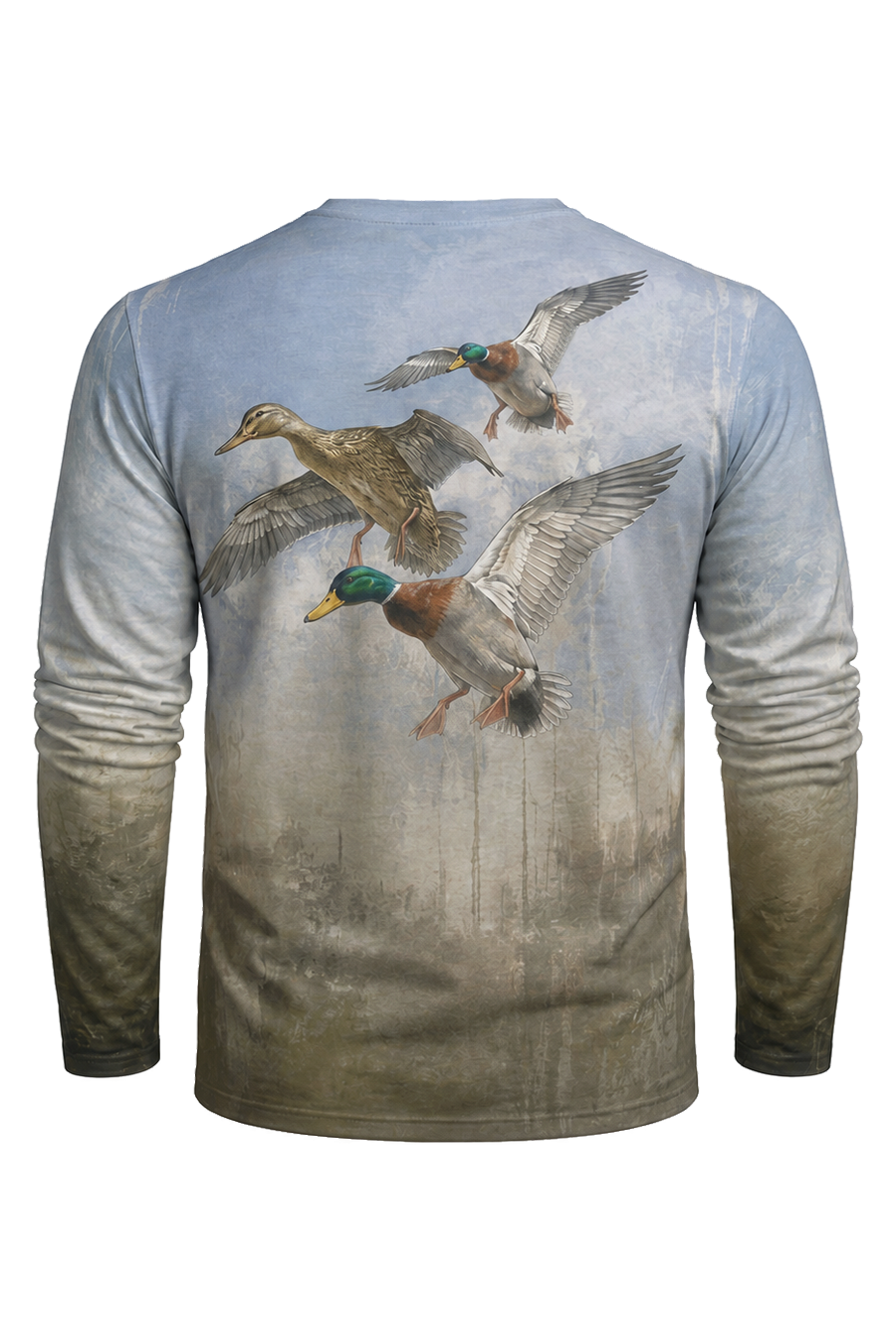Performance Hunting Long Sleeve - Skybound Mallard Flock - TBT381 image 5