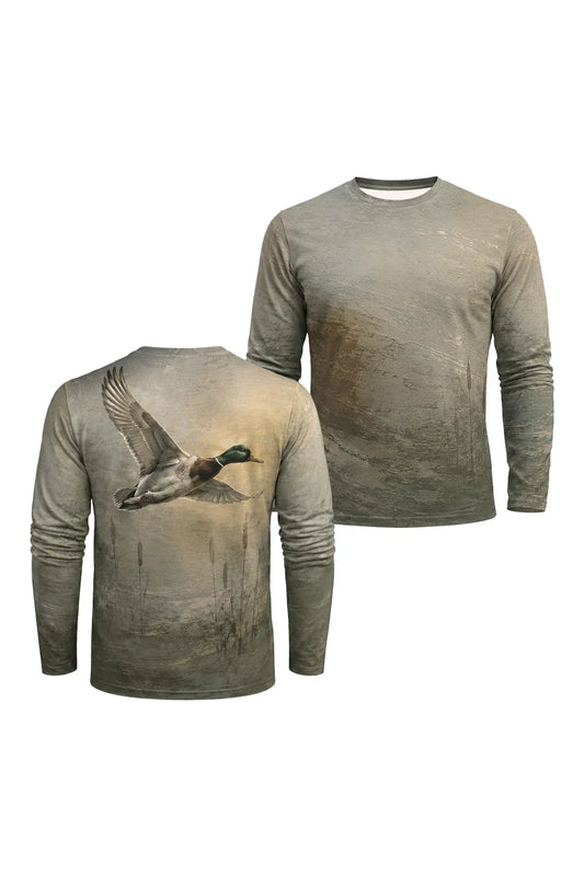 Performance Hunting Long Sleeve - Misty Reedbed Mallard Soar - TBT382 image 1
