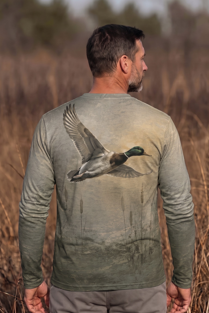 Performance Hunting Long Sleeve - Misty Reedbed Mallard Soar - TBT382 image 2