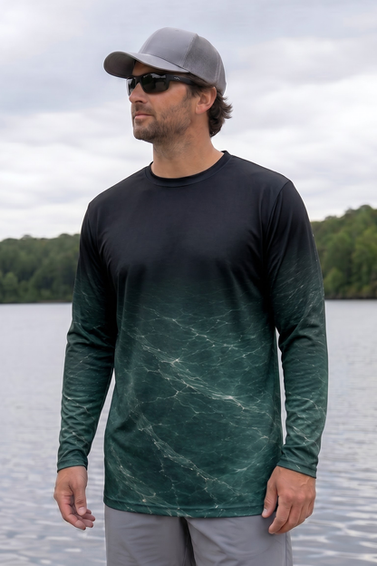 Performance Fishing Long Sleeve - Deep Reef Walleye Shadow - TBT383 image 3