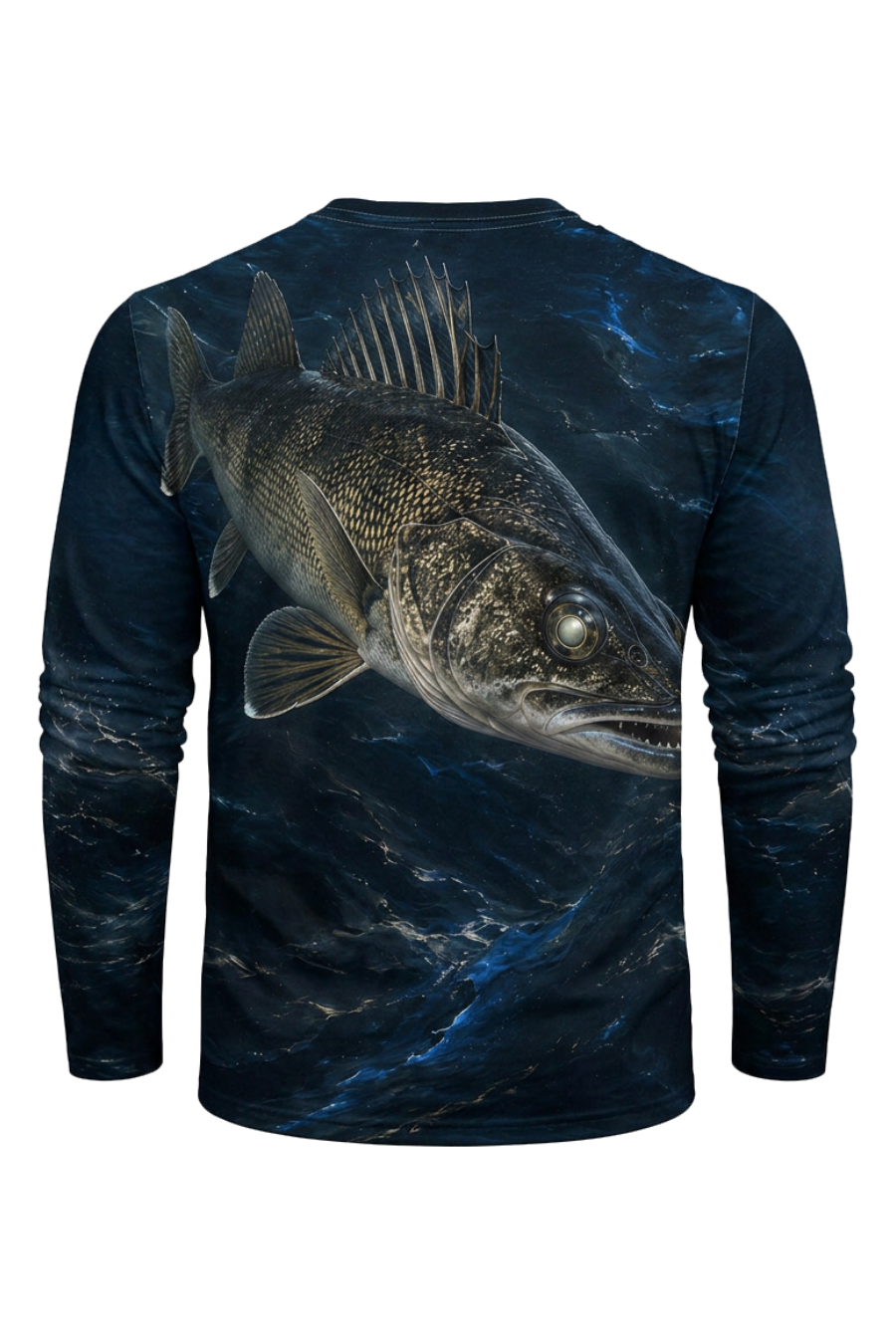 Performance Fishing Long Sleeve - Midnight Abyss Walleye Prowl - TBT386 image 5