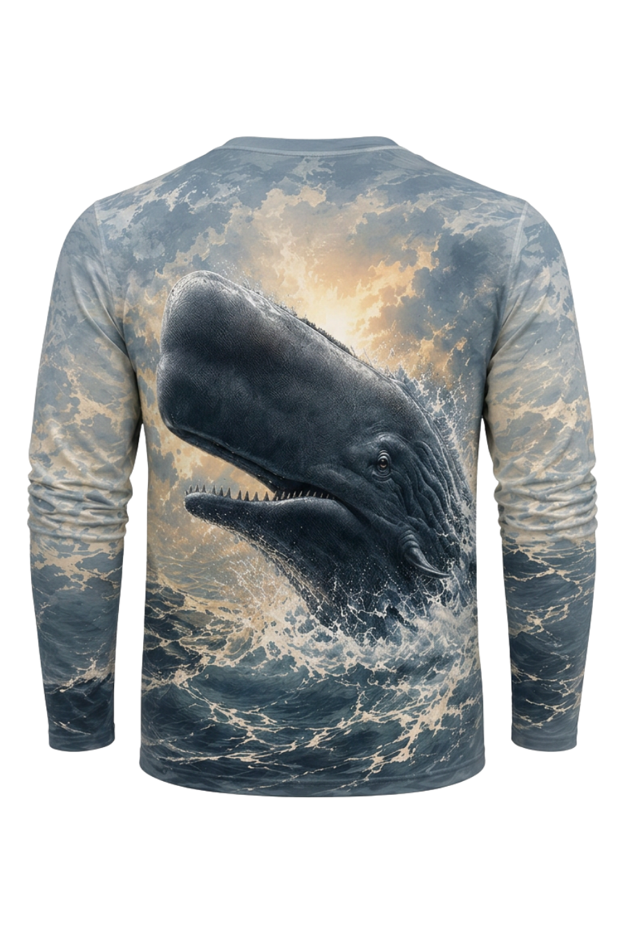 Performance Fishing Long Sleeve - Ocean Titan Sperm Whale Breach - TBT388 image 5