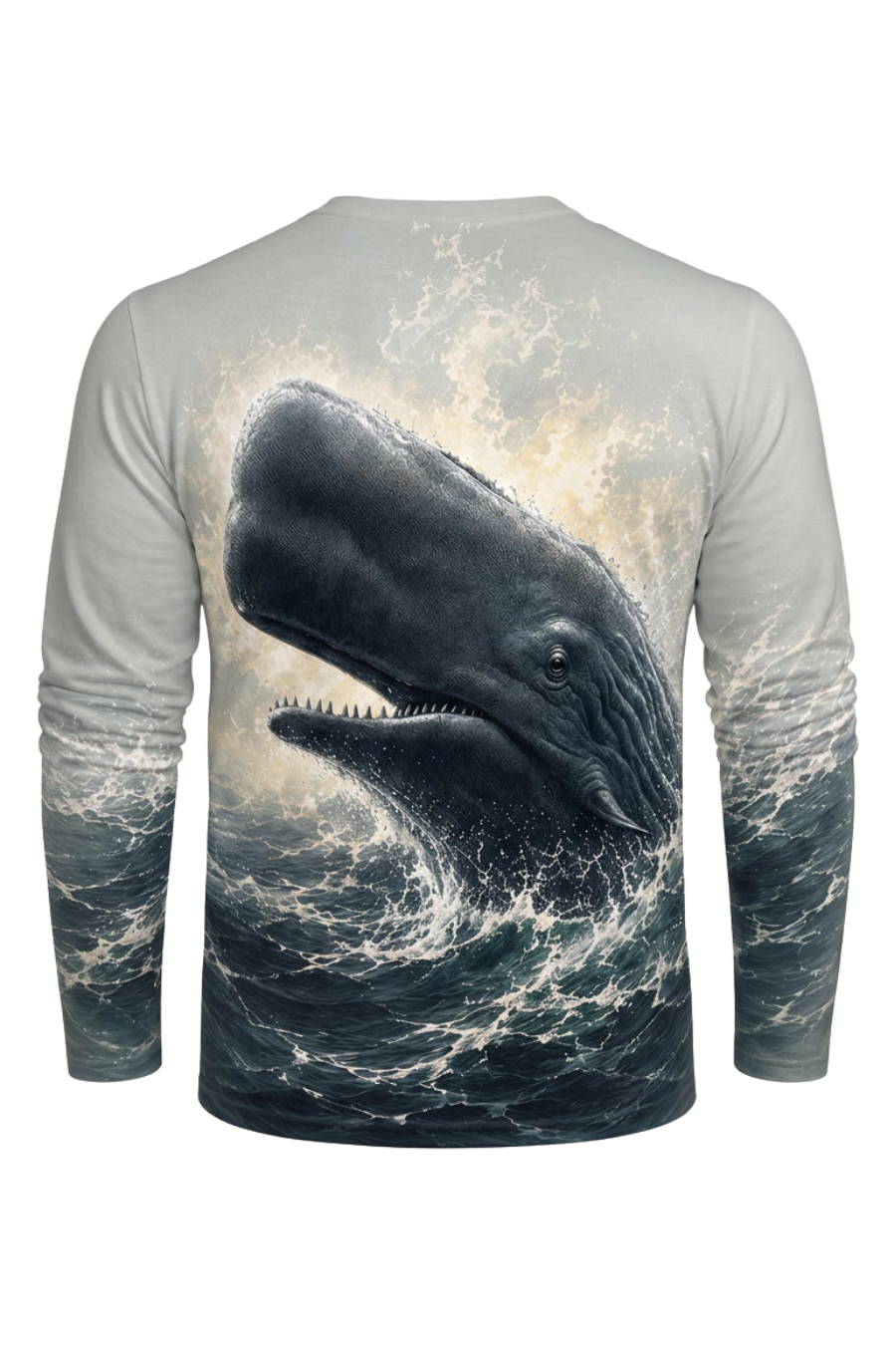 Performance Fishing Long Sleeve - Arctic Spray Sperm Whale Surge - TBT389 image 5