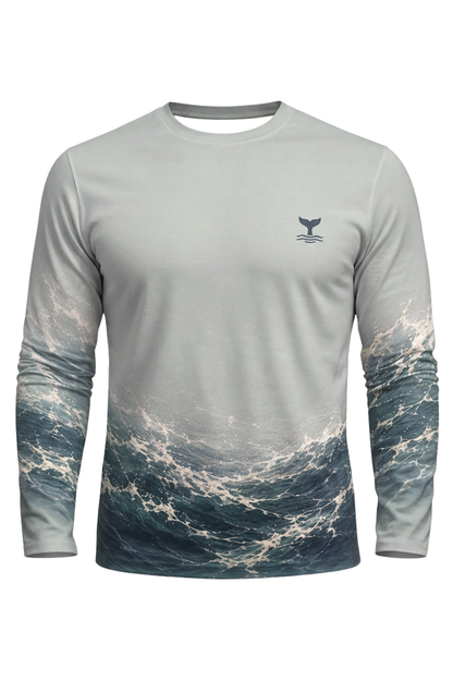 Performance Fishing Long Sleeve - Arctic Spray Sperm Whale Surge - TBT389 image 6