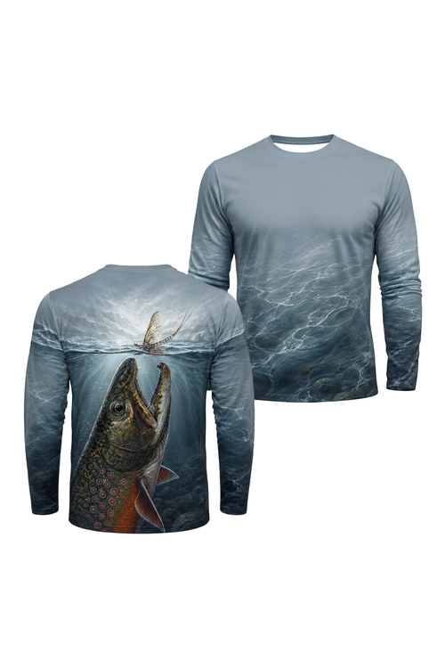 Performance Fishing Long Sleeve - Slate Water Brook Trout Hatch - TBT391 image 1