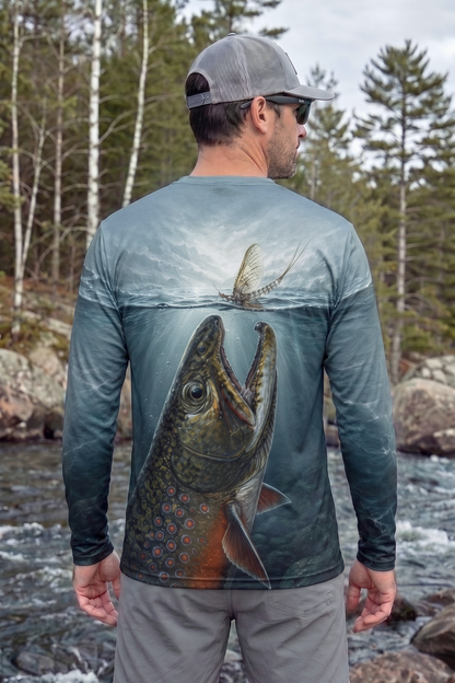 Performance Fishing Long Sleeve - Slate Water Brook Trout Hatch - TBT391 image 2