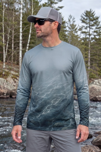 Performance Fishing Long Sleeve - Slate Water Brook Trout Hatch - TBT391 image 3