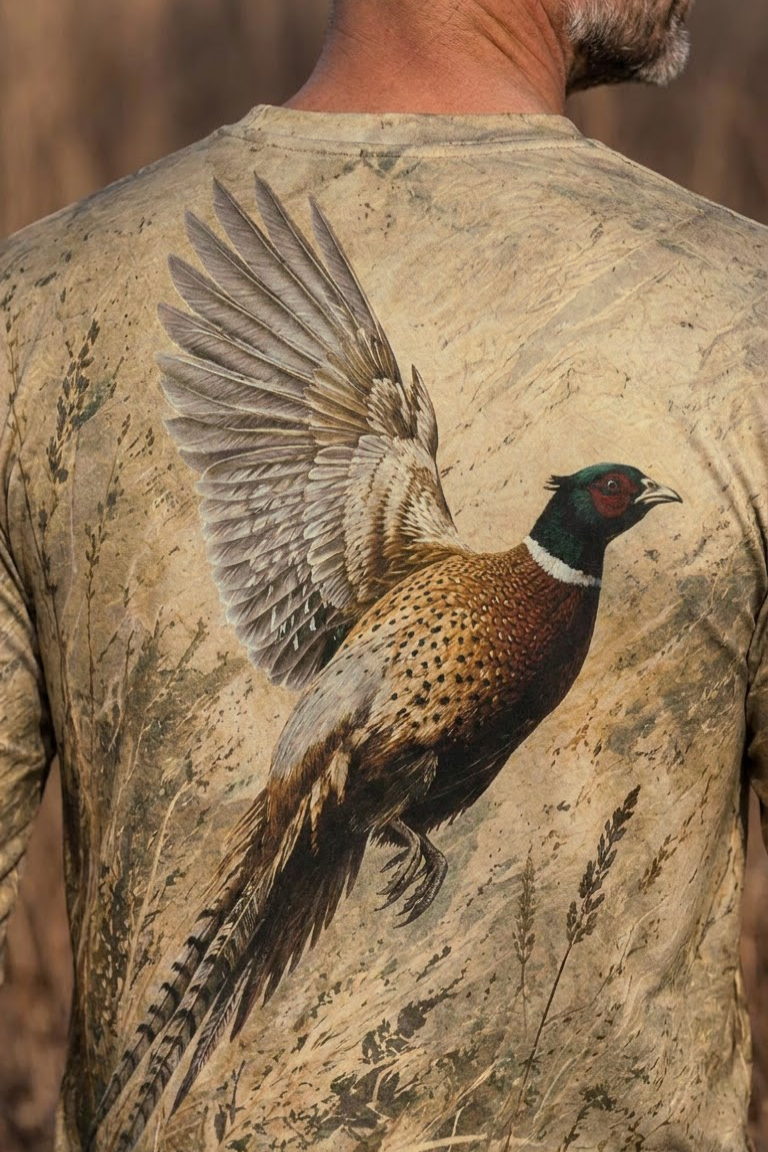 Performance Hunting Long Sleeve - Golden Pheasant Rise - ULS450K image 4