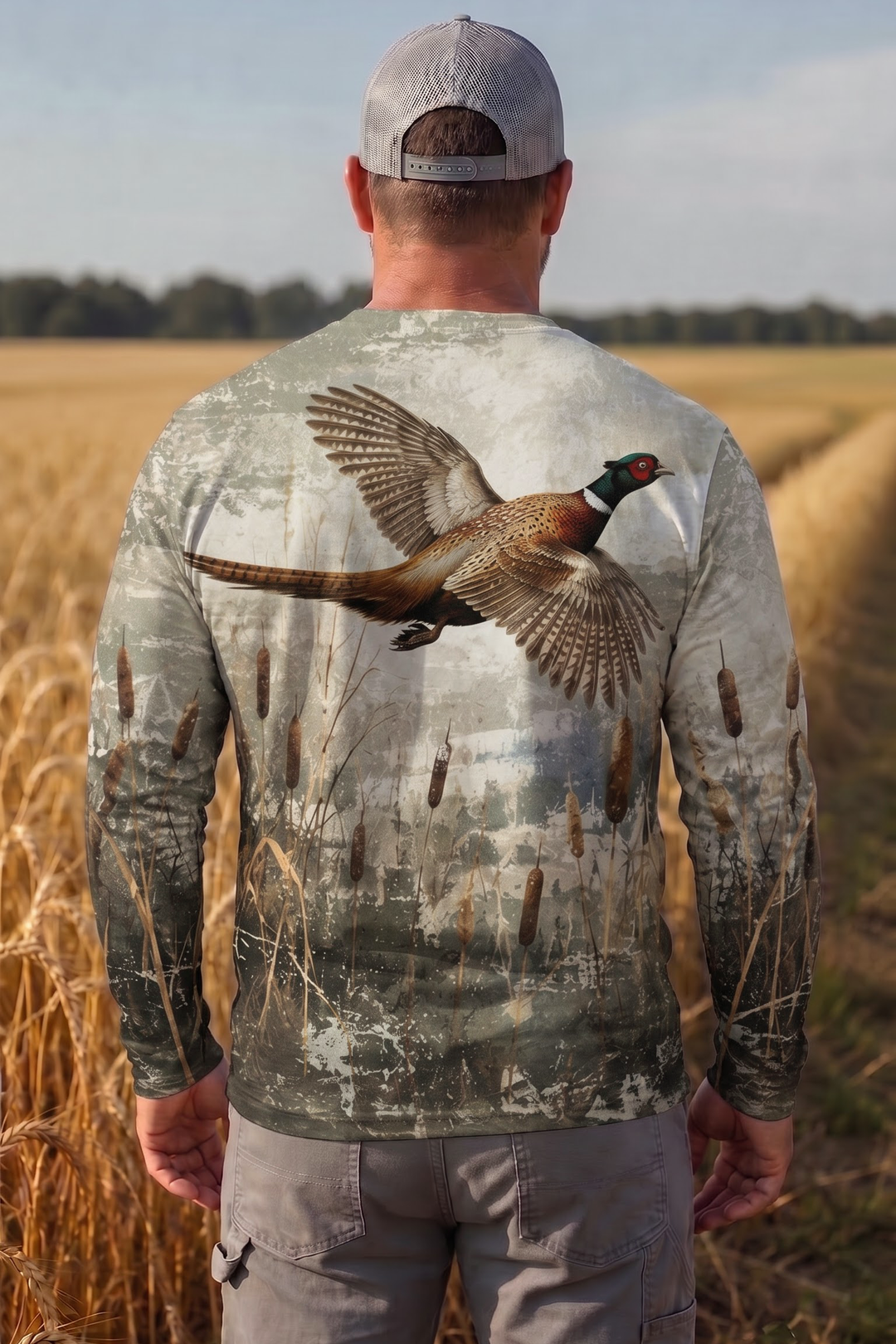 Performance Hunting Long Sleeve - Misty Cattail Pheasant - ULS451K image 2