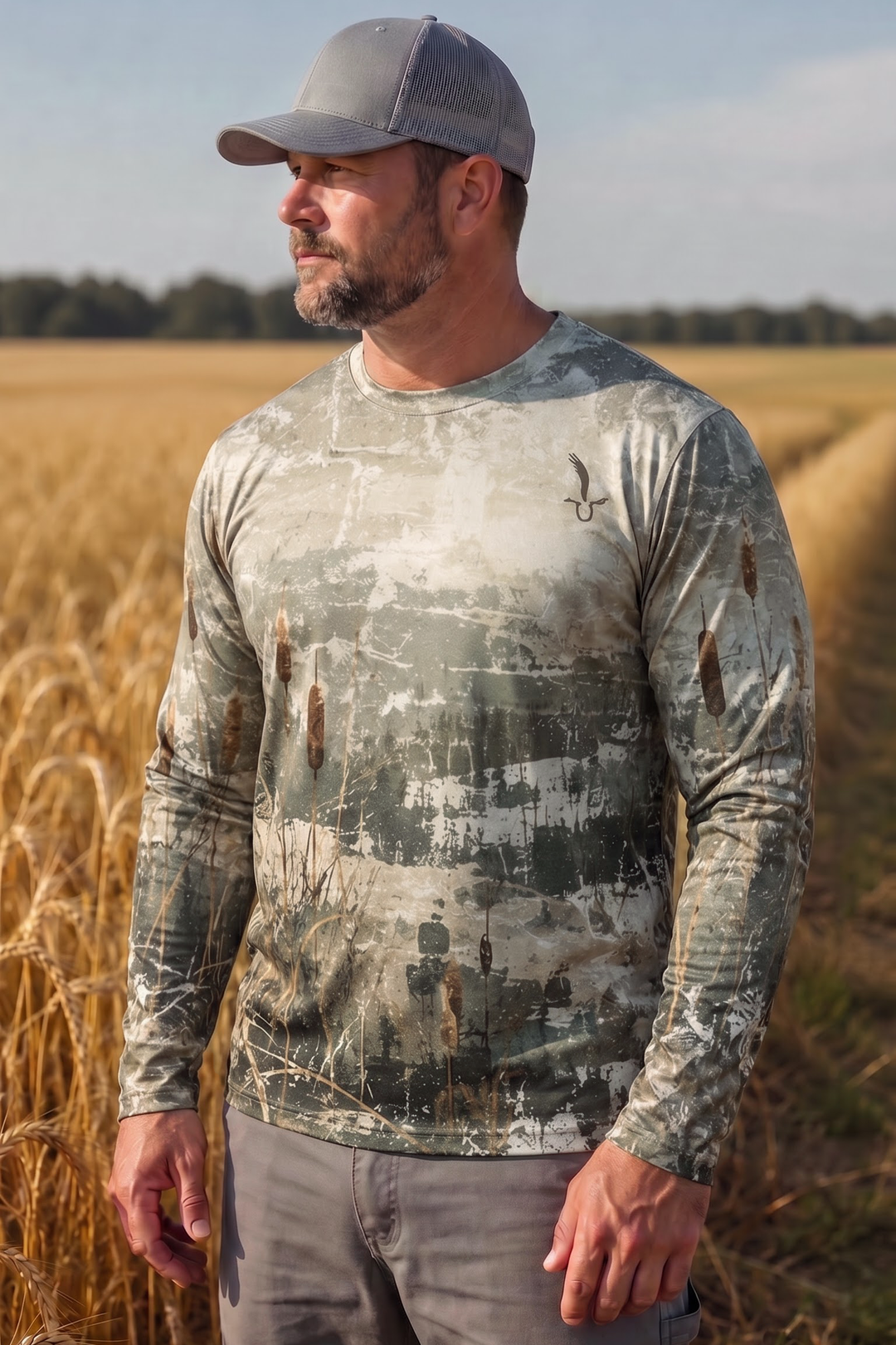 Performance Hunting Long Sleeve - Misty Cattail Pheasant - ULS451K image 3