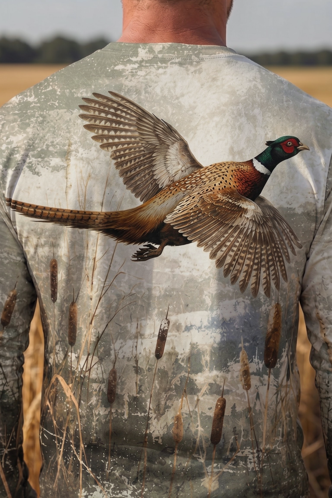 Performance Hunting Long Sleeve - Misty Cattail Pheasant - ULS451K image 4