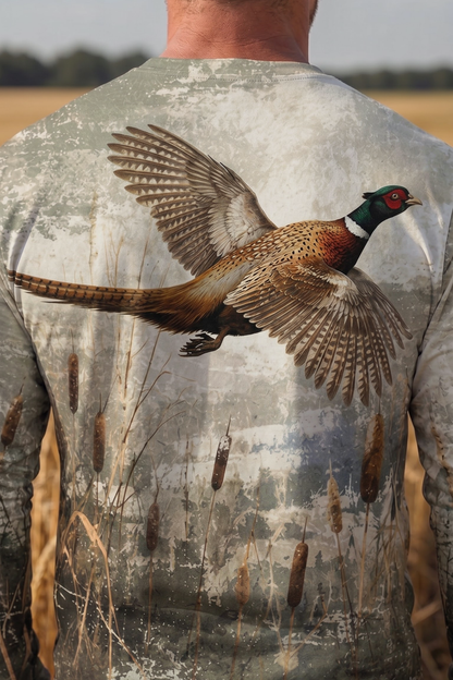 Performance Hunting Long Sleeve - Misty Cattail Pheasant - ULS451K image 4