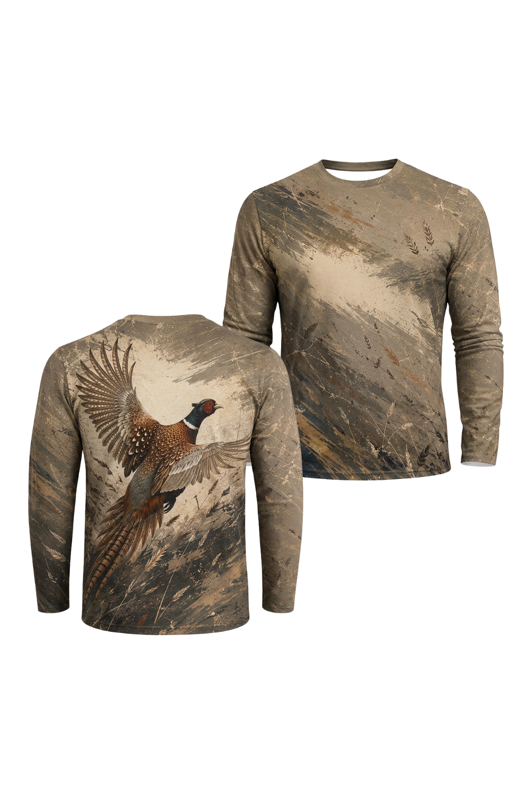 Performance Hunting Long Sleeve - Golden Field Pheasant Ascent - ULS452K image 1