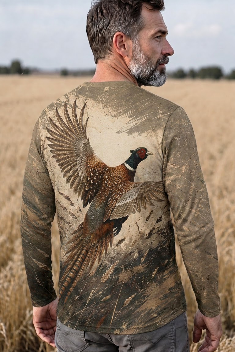 Performance Hunting Long Sleeve - Golden Field Pheasant Ascent - ULS452K image 2
