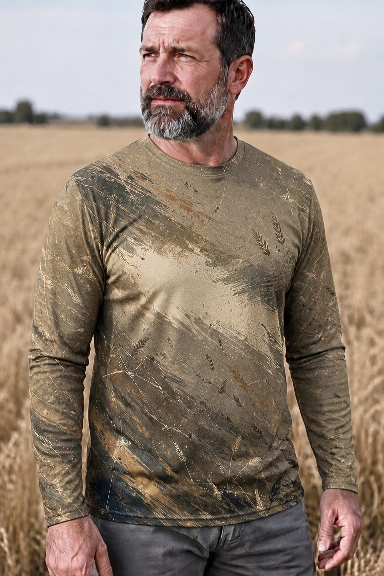 Performance Hunting Long Sleeve - Golden Field Pheasant Ascent - ULS452K image 3