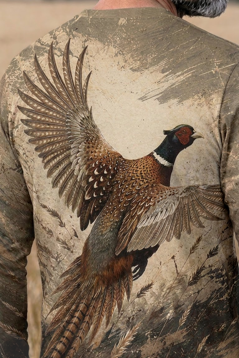 Performance Hunting Long Sleeve - Golden Field Pheasant Ascent - ULS452K image 4