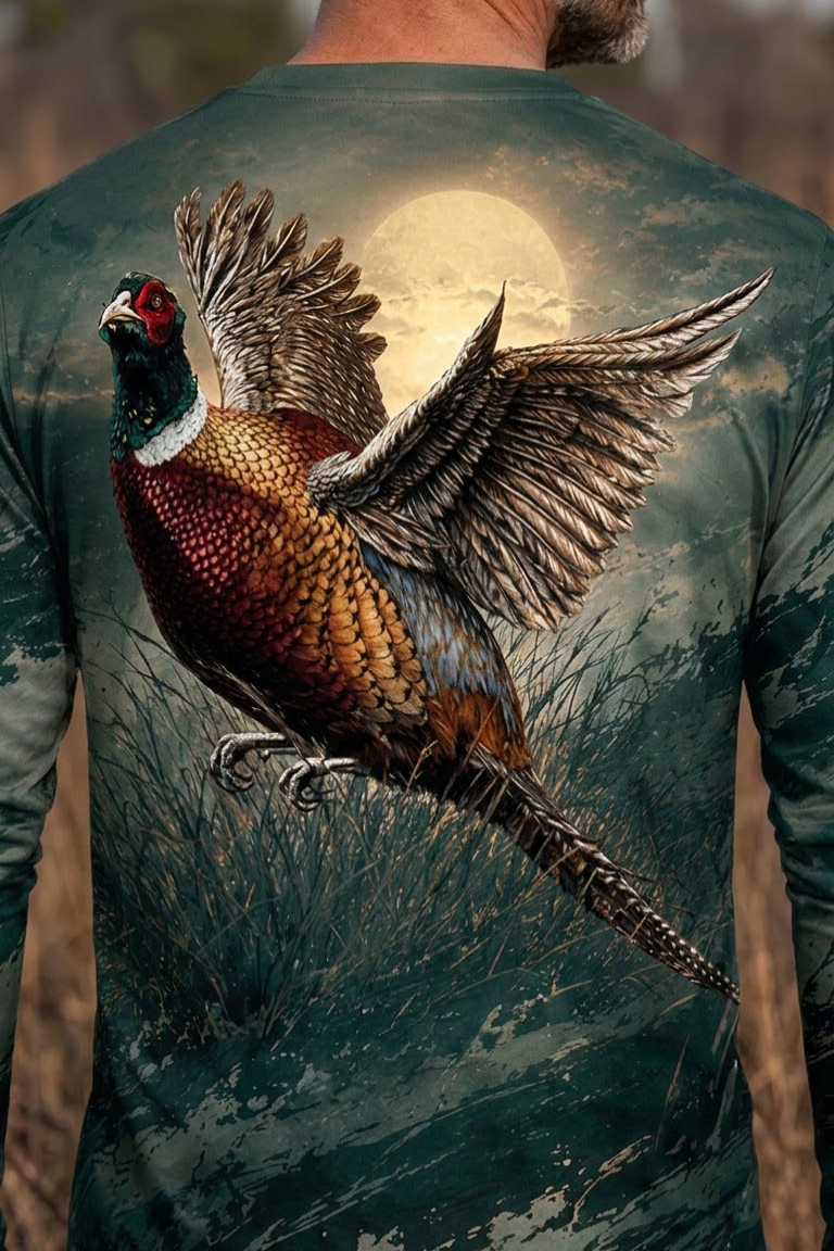 Performance Hunting Long Sleeve - Midnight Moon Pheasant - ULS454K image 4