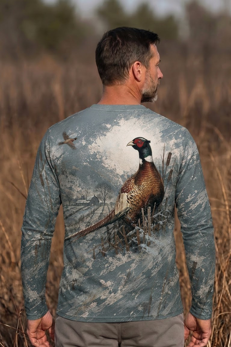 Performance Hunting Long Sleeve - Winter Homestead Pheasant - ULS455K image 2