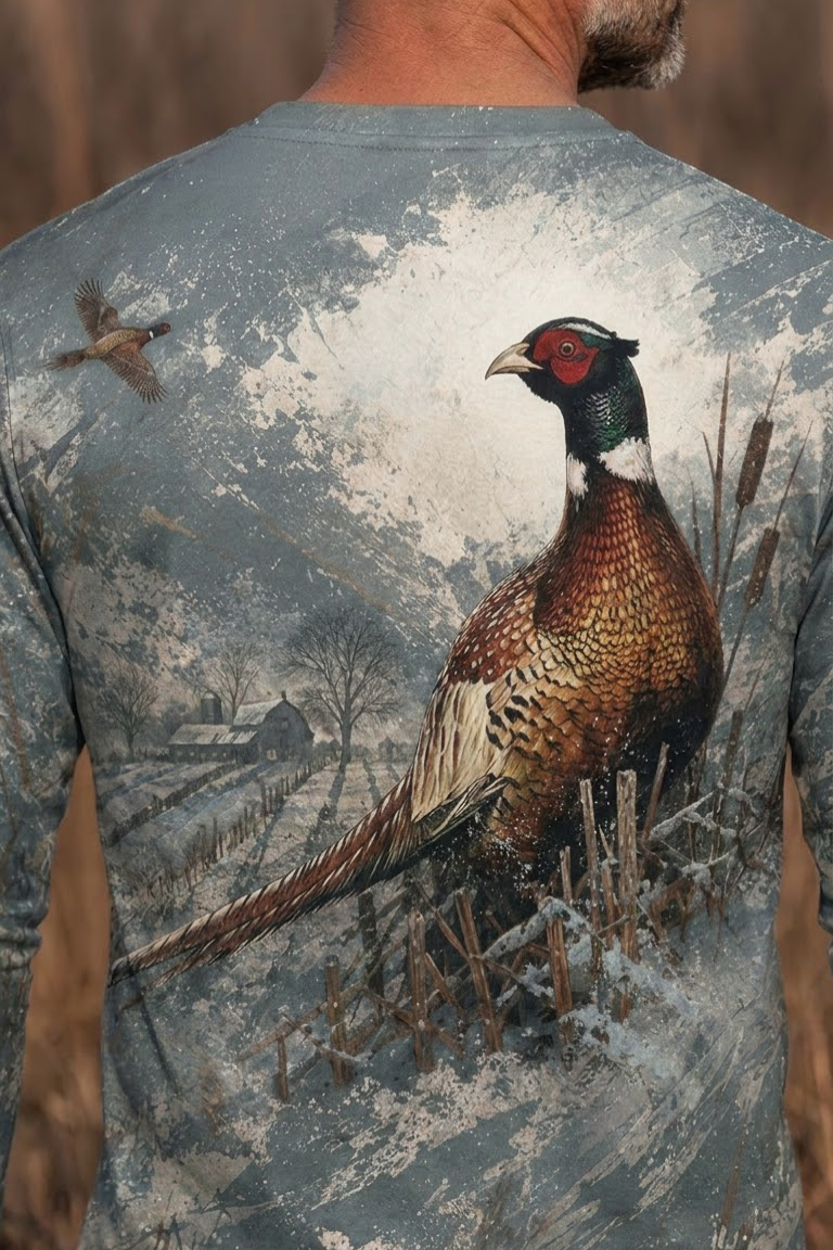 Performance Hunting Long Sleeve - Winter Homestead Pheasant - ULS455K image 4
