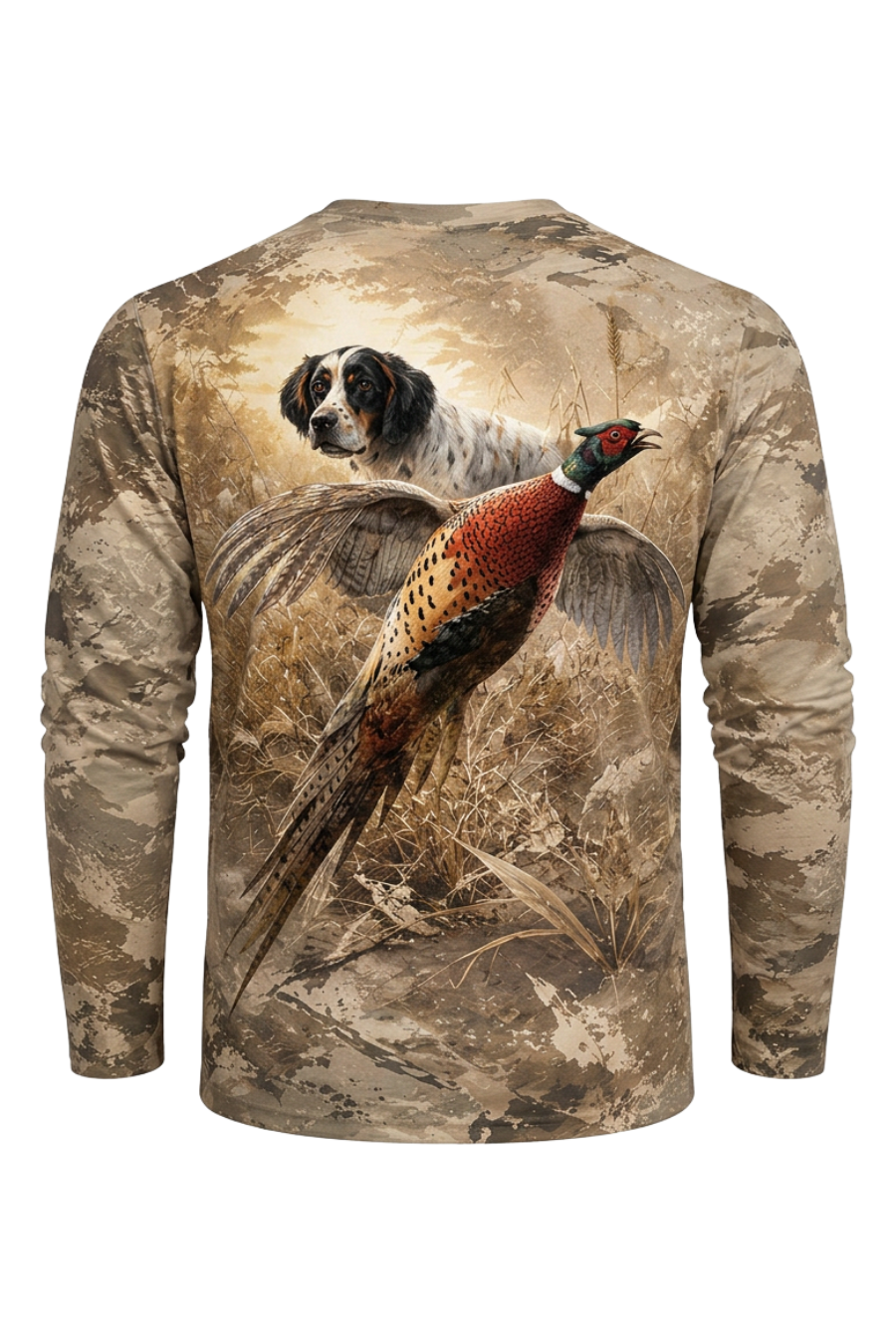 Performance Hunting Long Sleeve - Setter Field Pheasant Flush - ULS456K image 5