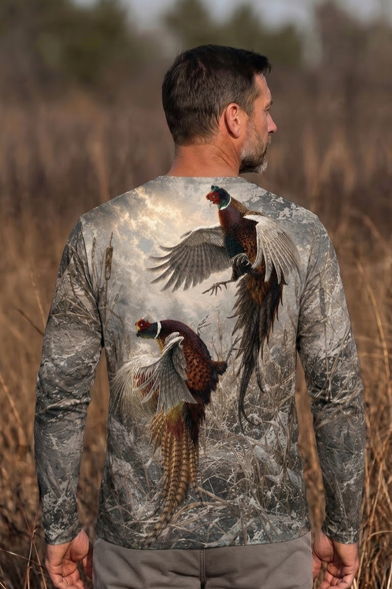 Performance Hunting Long Sleeve - Storm Marsh Pheasant Rise - ULS457K image 2