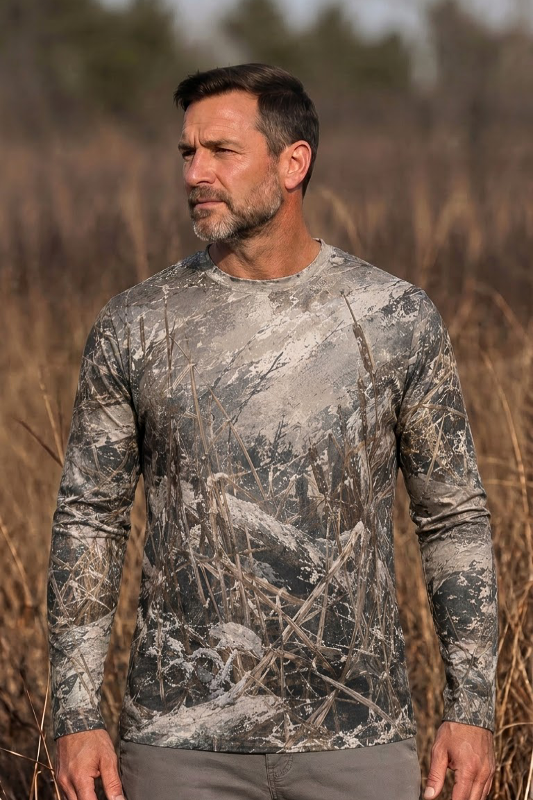 Performance Hunting Long Sleeve - Storm Marsh Pheasant Rise - ULS457K image 3