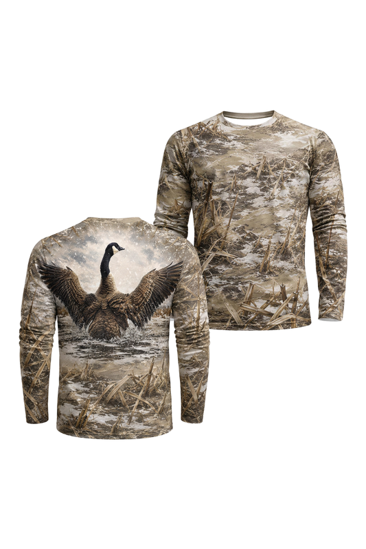 Performance Hunting Long Sleeve - Frozen Marsh Goose Splash - ULS458K image 1