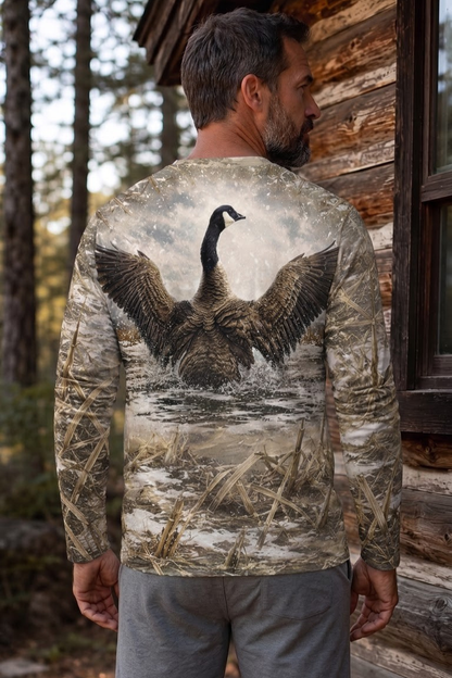 Performance Hunting Long Sleeve - Frozen Marsh Goose Splash - ULS458K image 2