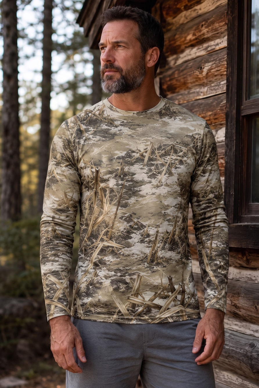 Performance Hunting Long Sleeve - Frozen Marsh Goose Splash - ULS458K image 3