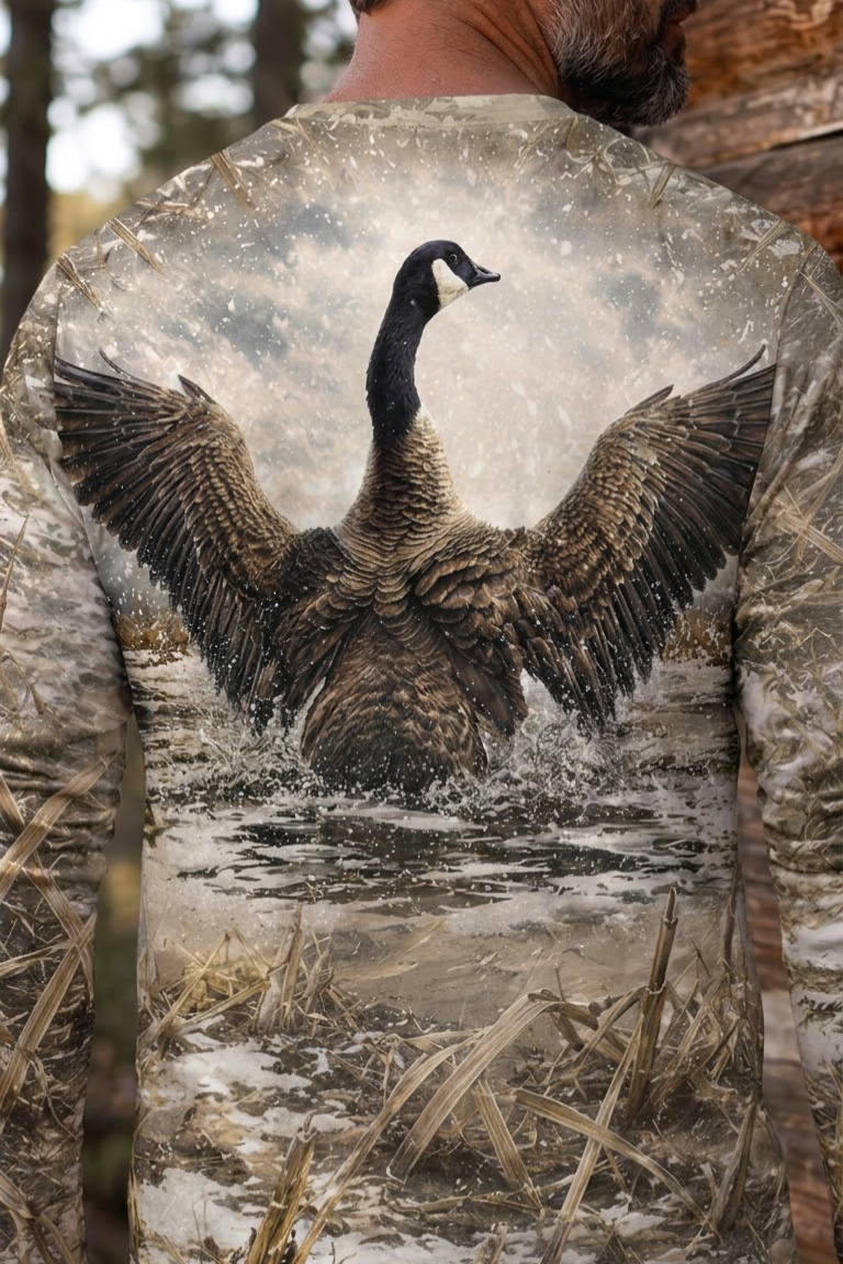Performance Hunting Long Sleeve - Frozen Marsh Goose Splash - ULS458K image 4