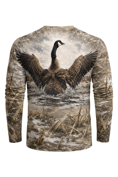 Performance Hunting Long Sleeve - Frozen Marsh Goose Splash - ULS458K image 5