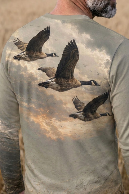 Performance Hunting Long Sleeve - Golden Horizon Goose Migration - ULS459K image 4