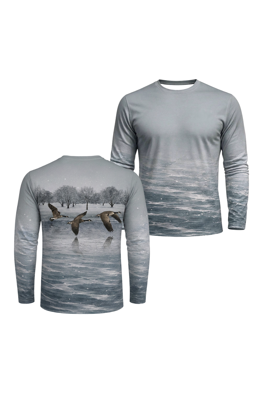 Performance Hunting Long Sleeve - Frozen Lake Goose Flight - ULS460K image 1