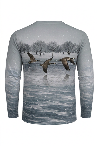 Performance Hunting Long Sleeve - Frozen Lake Goose Flight - ULS460K image 5