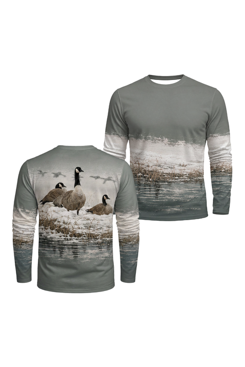 Performance Hunting Long Sleeve - Snowy Bank Goose Rest - ULS462K