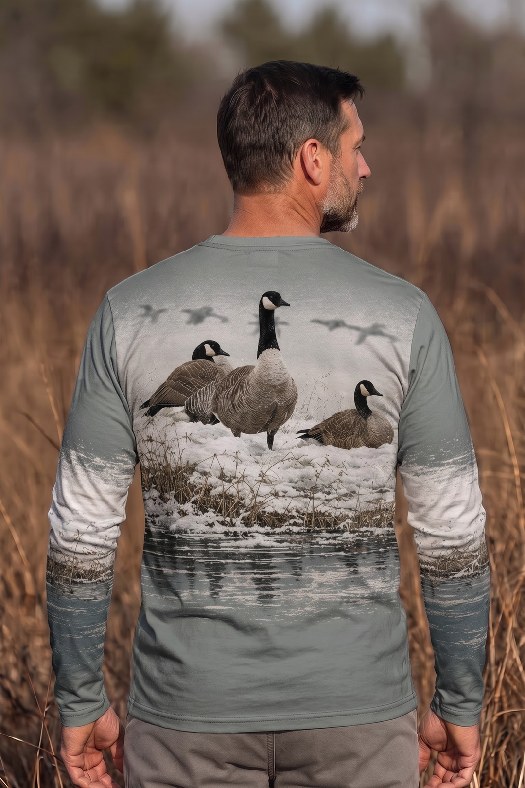 Performance Hunting Long Sleeve - Snowy Bank Goose Rest - ULS462K image 2