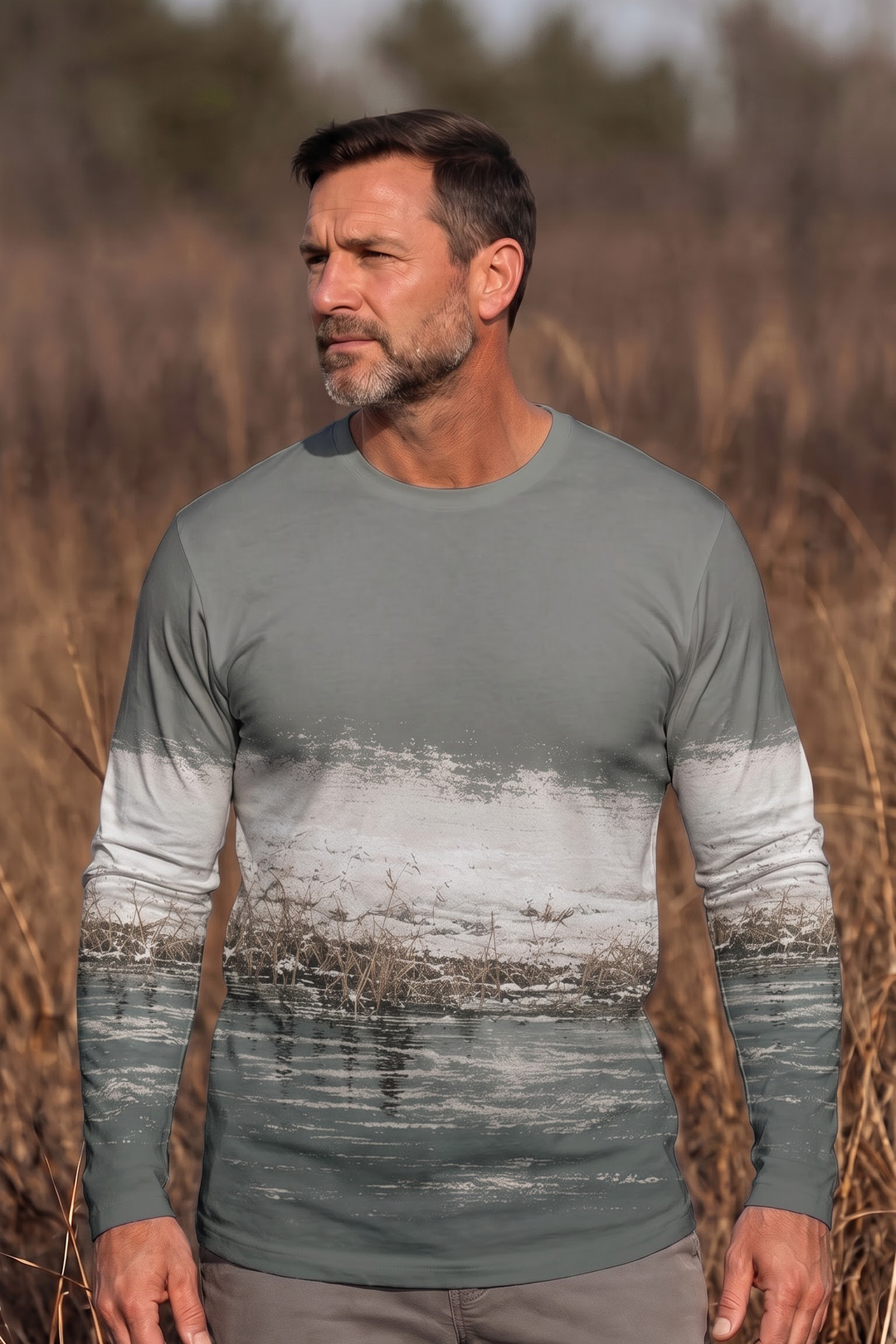 Performance Hunting Long Sleeve - Snowy Bank Goose Rest - ULS462K image 3
