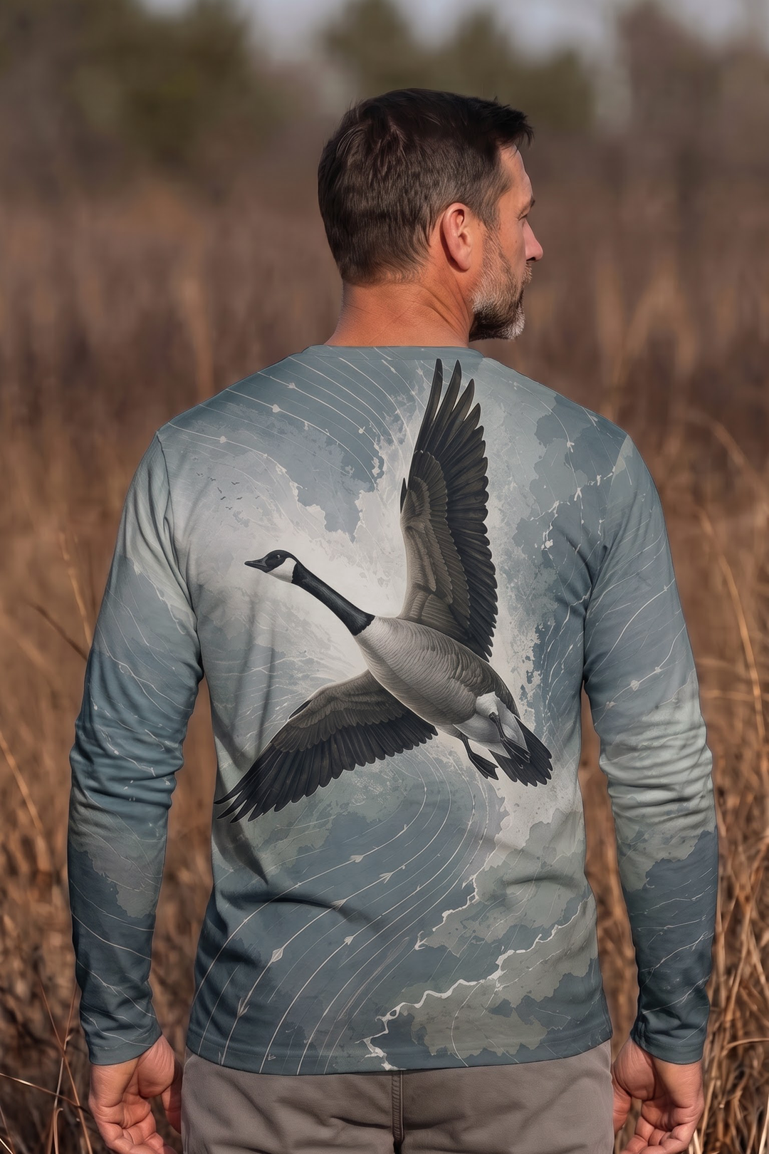 Performance Hunting Long Sleeve - Aero Current Goose Soar - ULS463K image 2