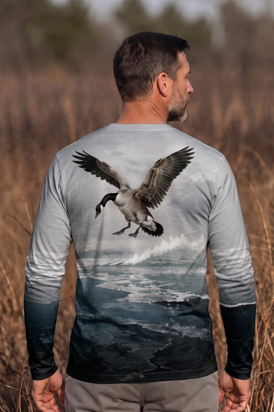 Performance Hunting Long Sleeve - Glacial Ice Goose Descent - ULS464K image 2