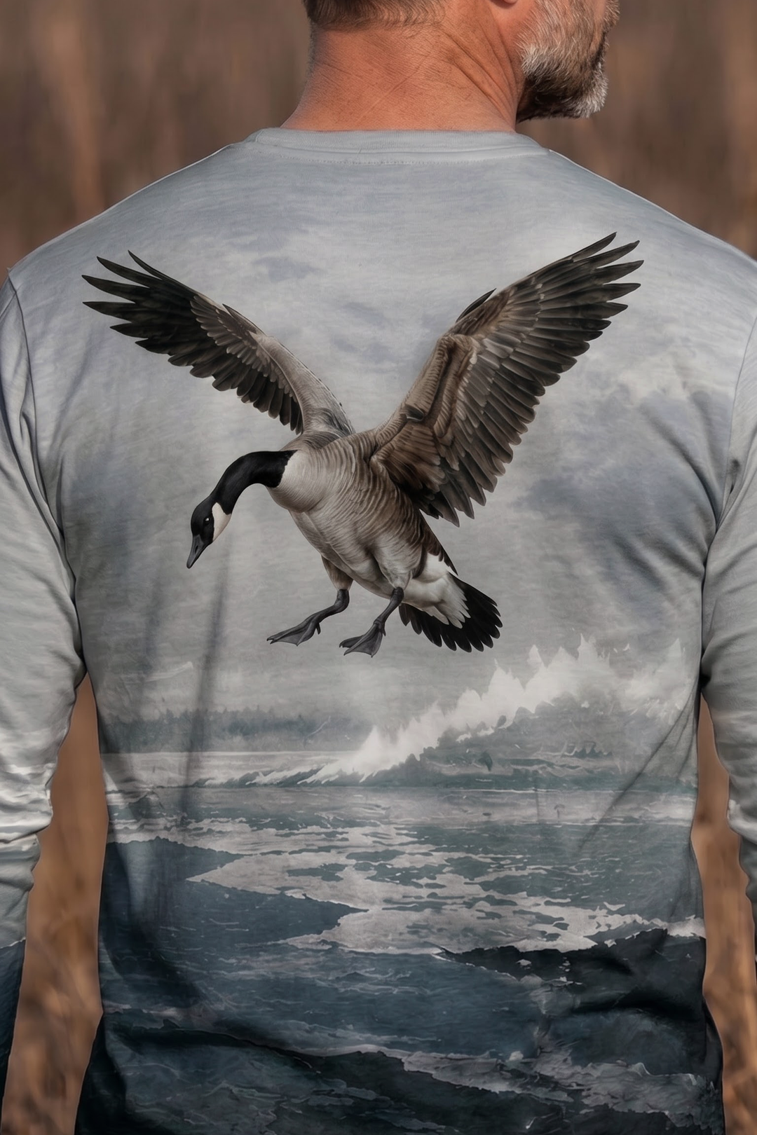 Performance Hunting Long Sleeve - Glacial Ice Goose Descent - ULS464K image 4