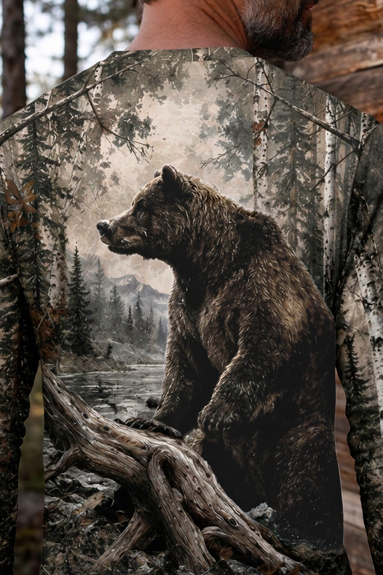 Performance Hunting Long Sleeve - Timber Grizzly Guardian - ULS467K image 4