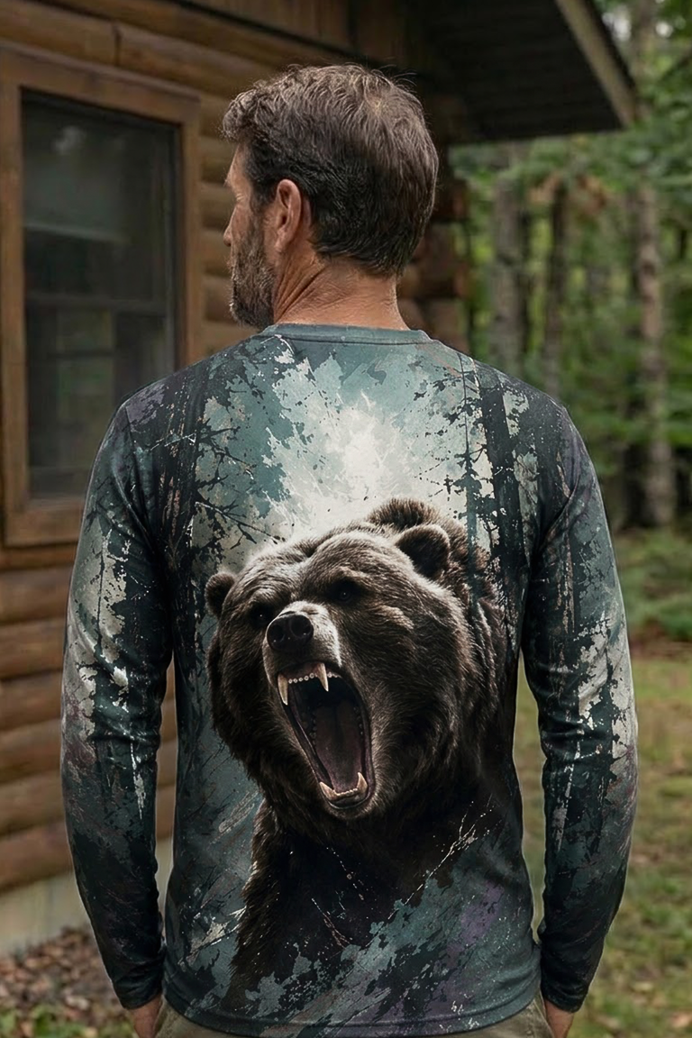Performance Hunting Long Sleeve - Shadow Forest Grizzly Fury - ULS468K image 2