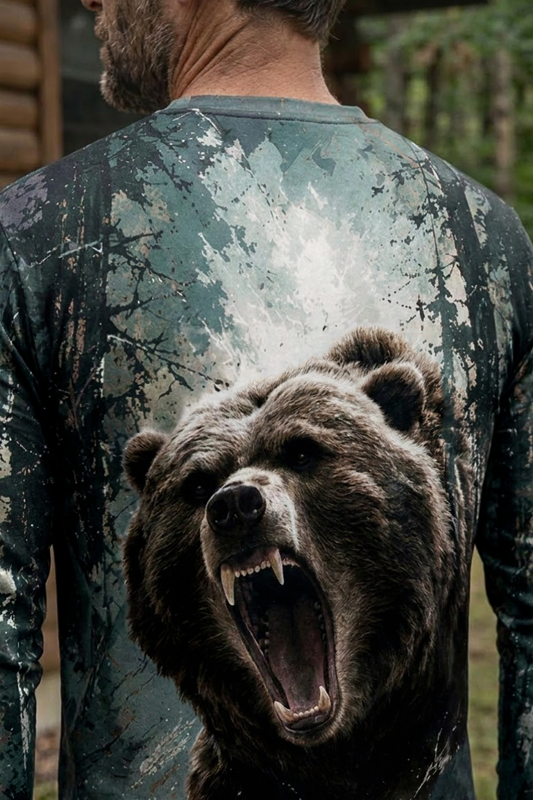 Performance Hunting Long Sleeve - Shadow Forest Grizzly Fury - ULS468K image 4