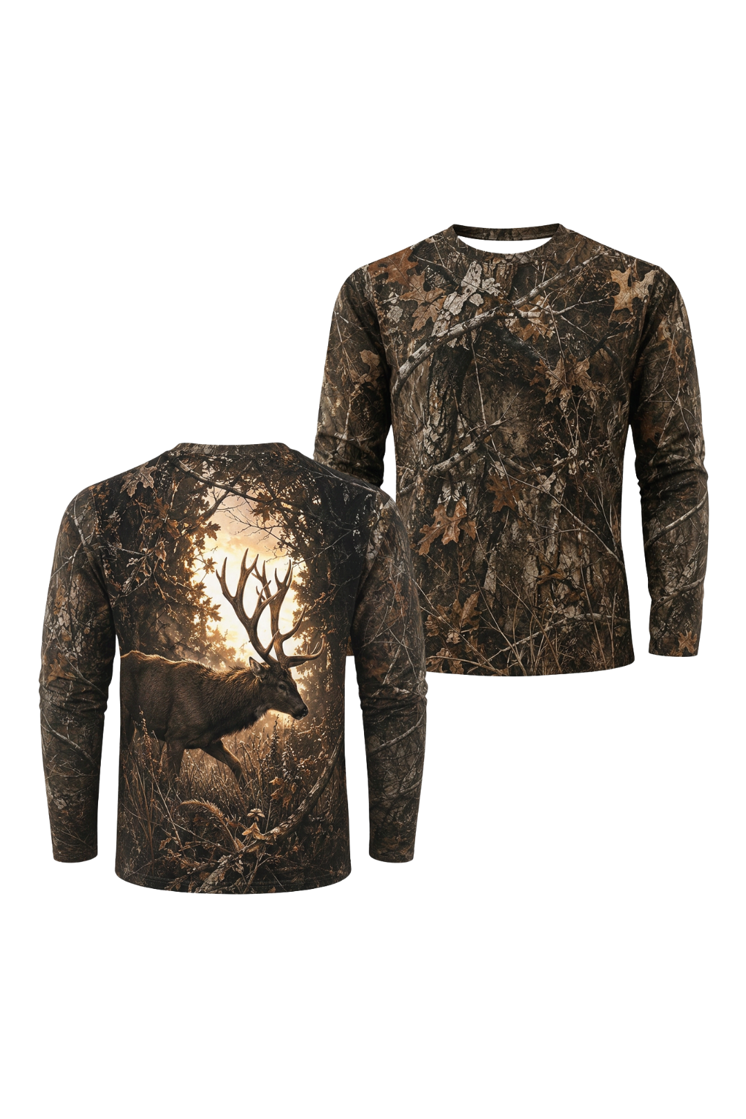 Performance Hunting Long Sleeve - Golden Oak Whitetail Sovereign - ULS471K image 1