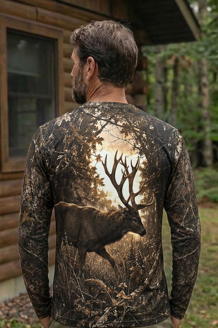 Performance Hunting Long Sleeve - Golden Oak Whitetail Sovereign - ULS471K image 2