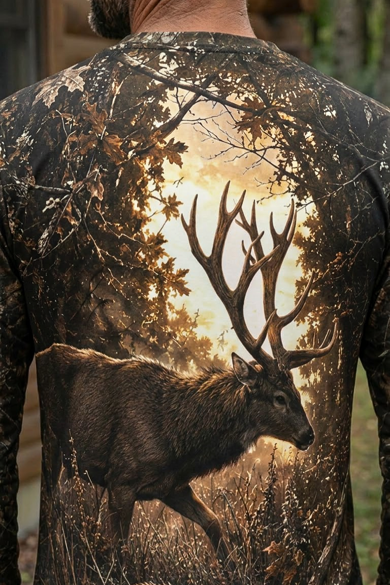 Performance Hunting Long Sleeve - Golden Oak Whitetail Sovereign - ULS471K image 4