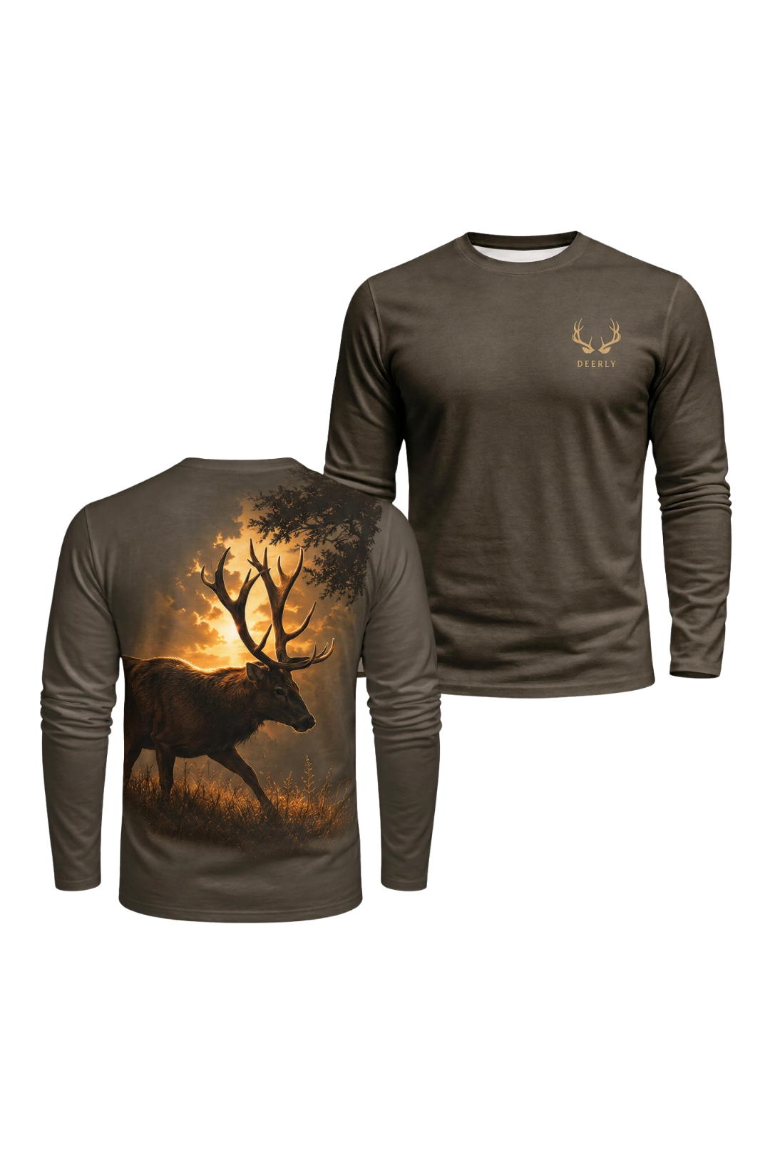 Performance Hunting Long Sleeve - Amber Horizon Whitetail Stag - ULS472K image 1