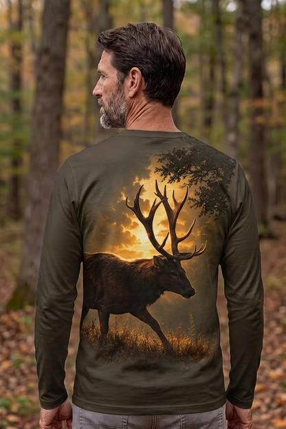 Performance Hunting Long Sleeve - Amber Horizon Whitetail Stag - ULS472K image 2